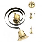 Victorian Butlers Bell Kit c/w Rope, Brass Bell & Pulleys - NO PULL